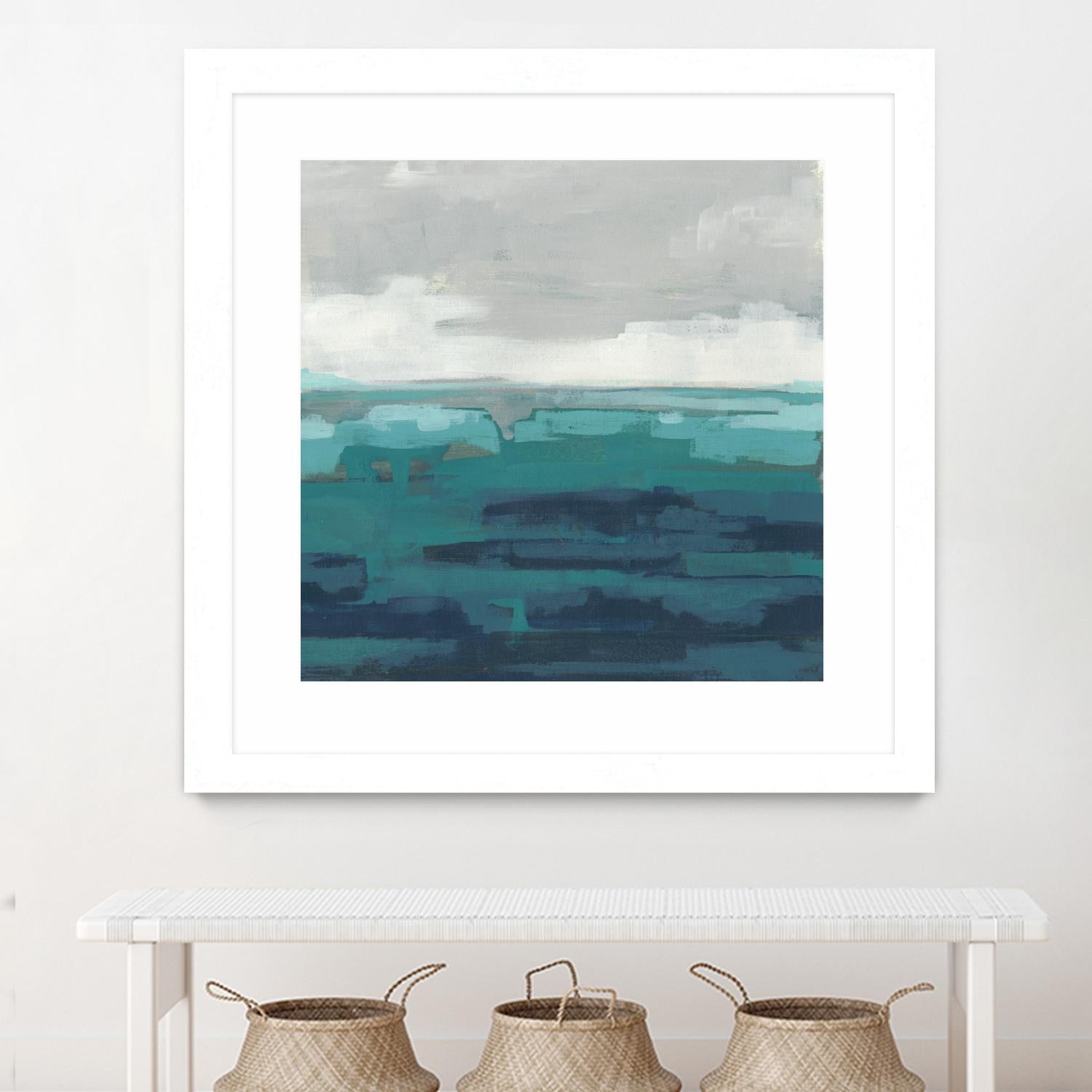 Sea Foam Vista II by June Erica Vess on GIANT ART - green sea scene