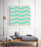 Spectrum Hieroglyph III by June Erica Vess on GIANT ART - green abstract