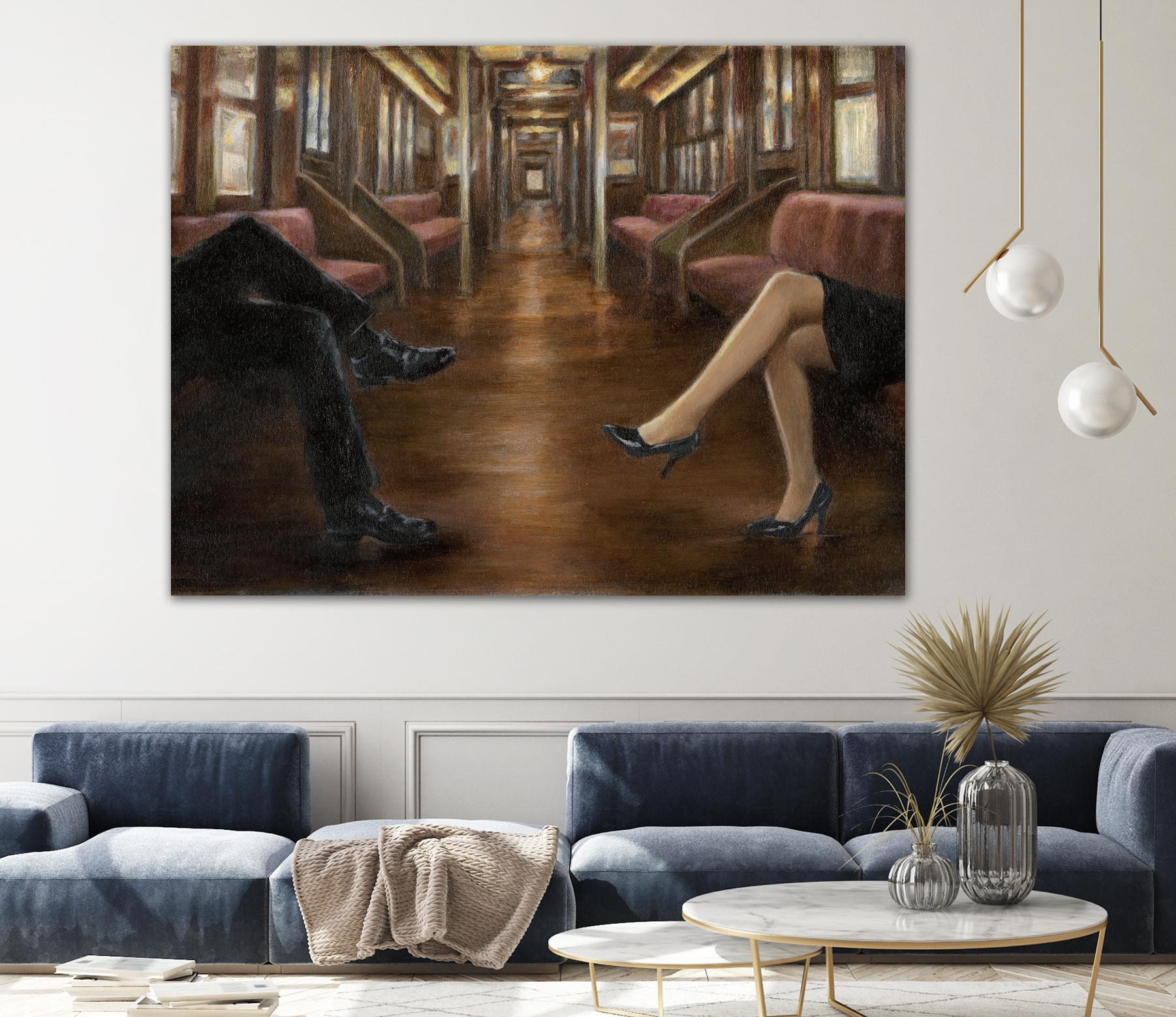 Last Stop by Ethan Harper on GIANT ART - brown fashion