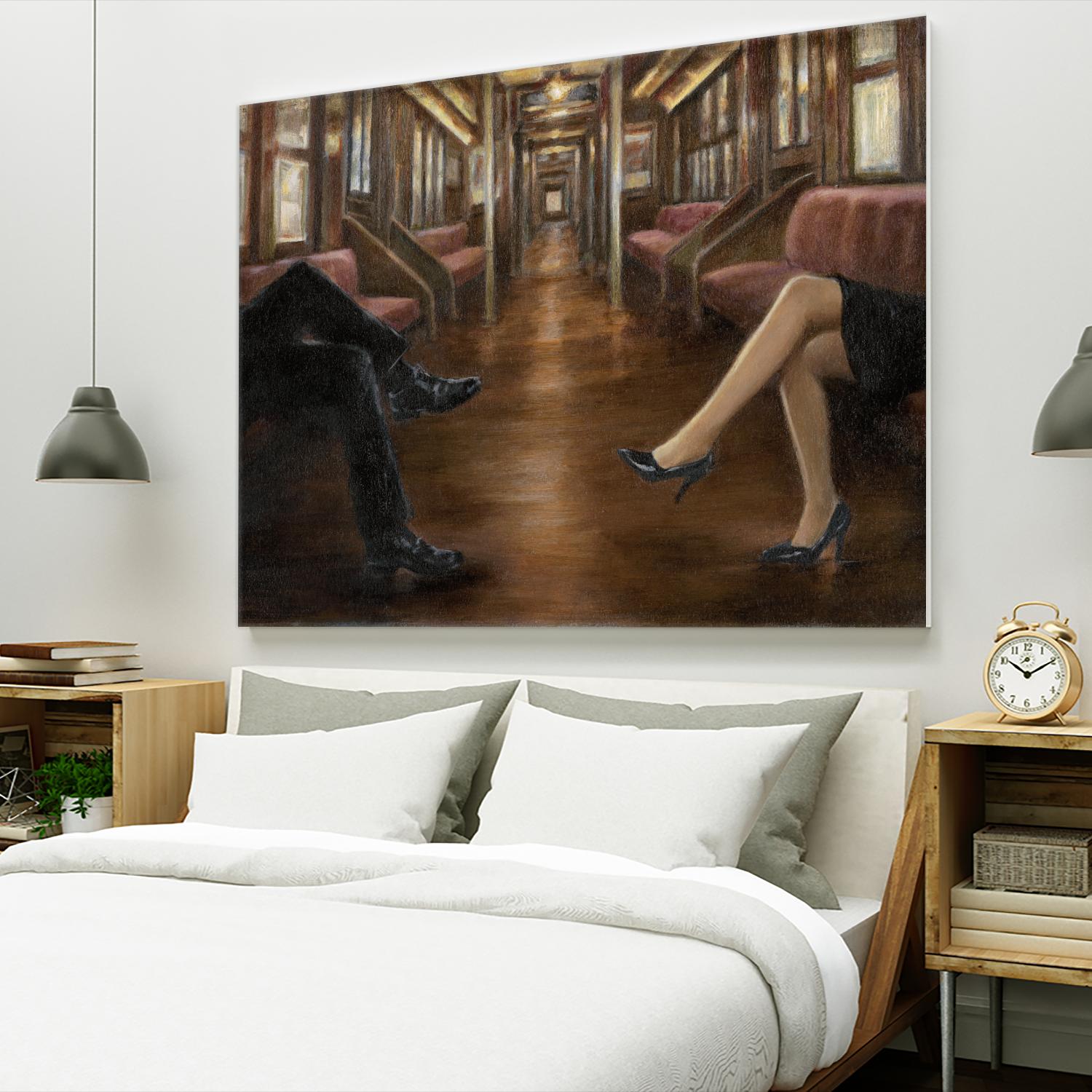 Last Stop by Ethan Harper on GIANT ART - brown fashion