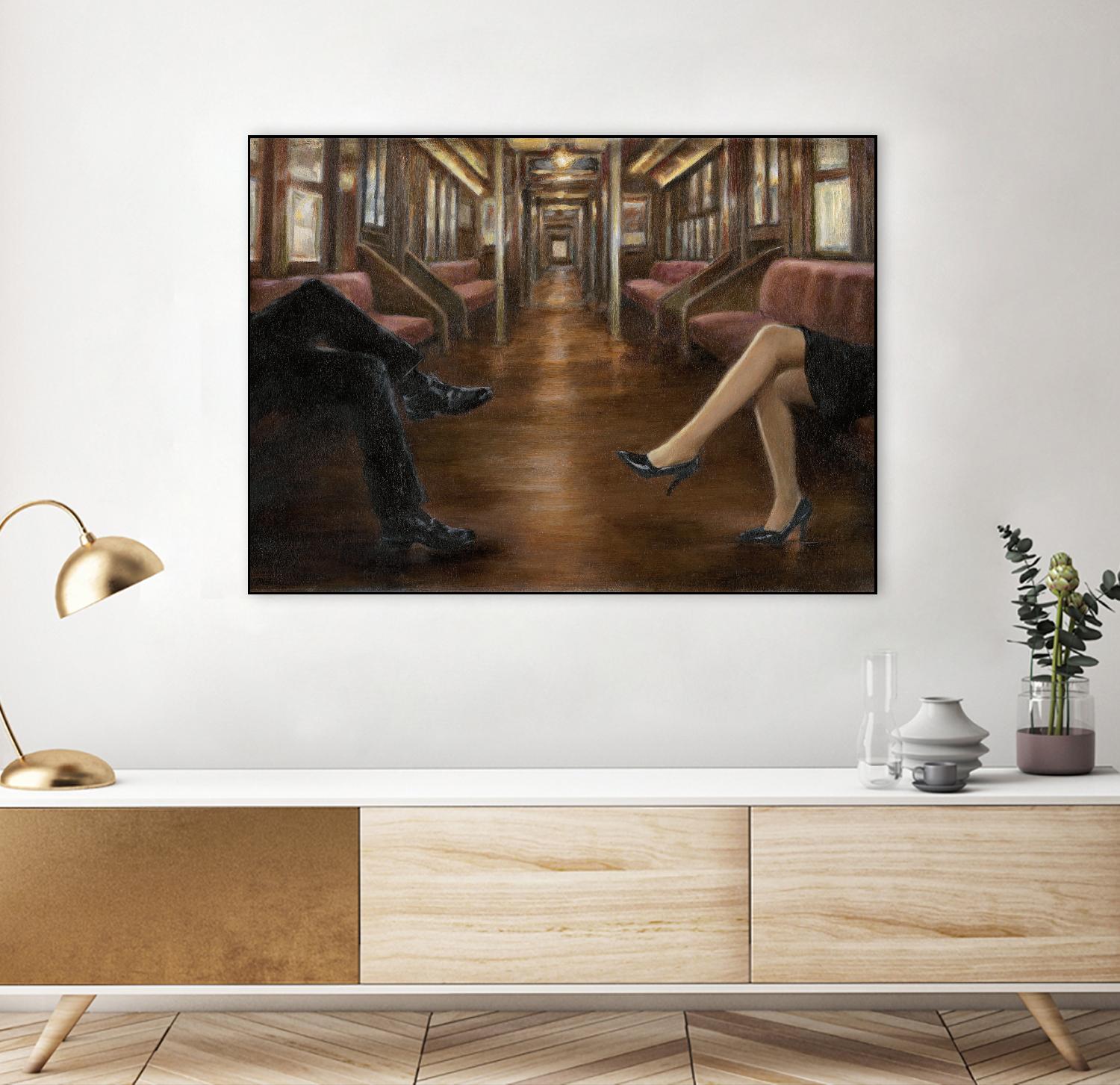 Last Stop by Ethan Harper on GIANT ART - brown fashion