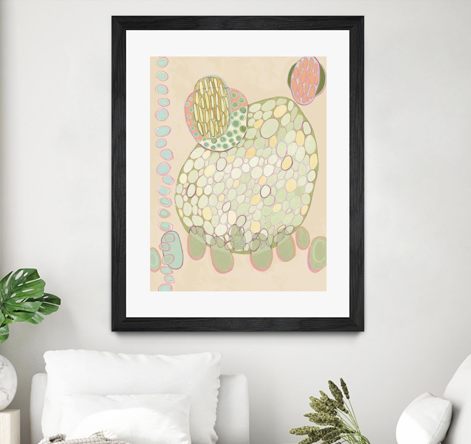 Elevated Pod II by Nikki Galapon on GIANT ART - green abstract