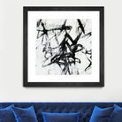 Monotype Scribble I by Jennifer Goldberger on GIANT ART - black abstract