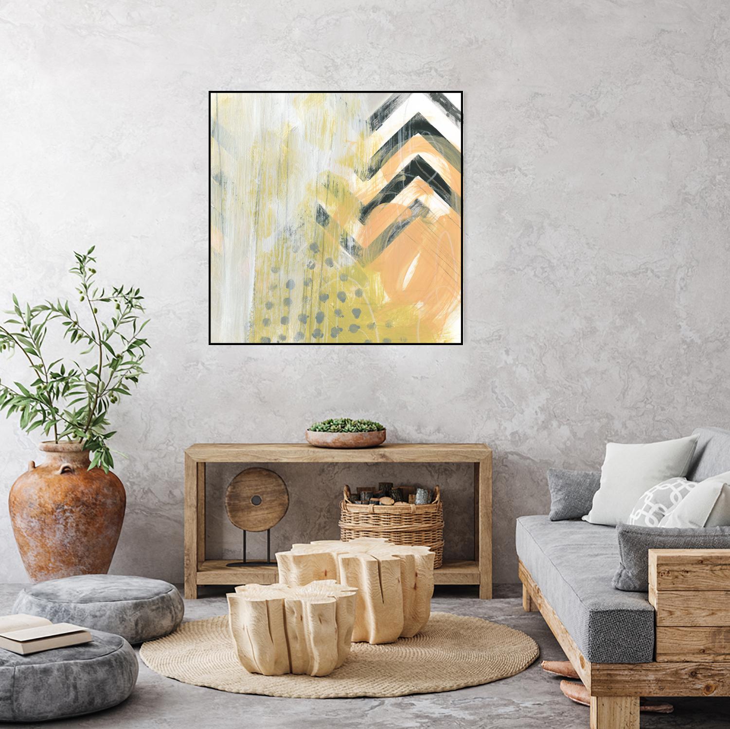 Side Swipe IV by June Erica Vess on GIANT ART - yellow abstract