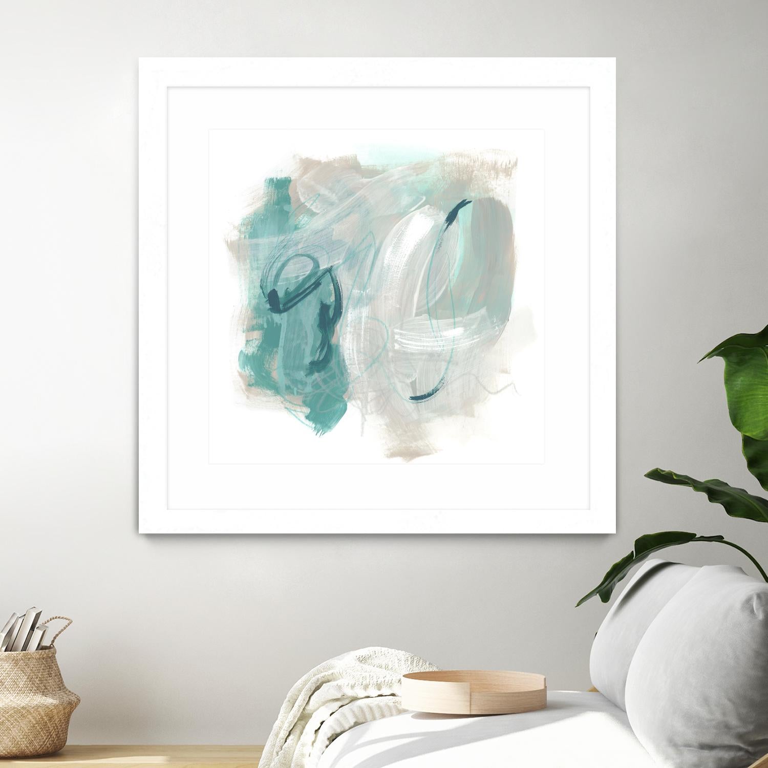 Coastal Fog IV by June Erica Vess on GIANT ART - green abstract