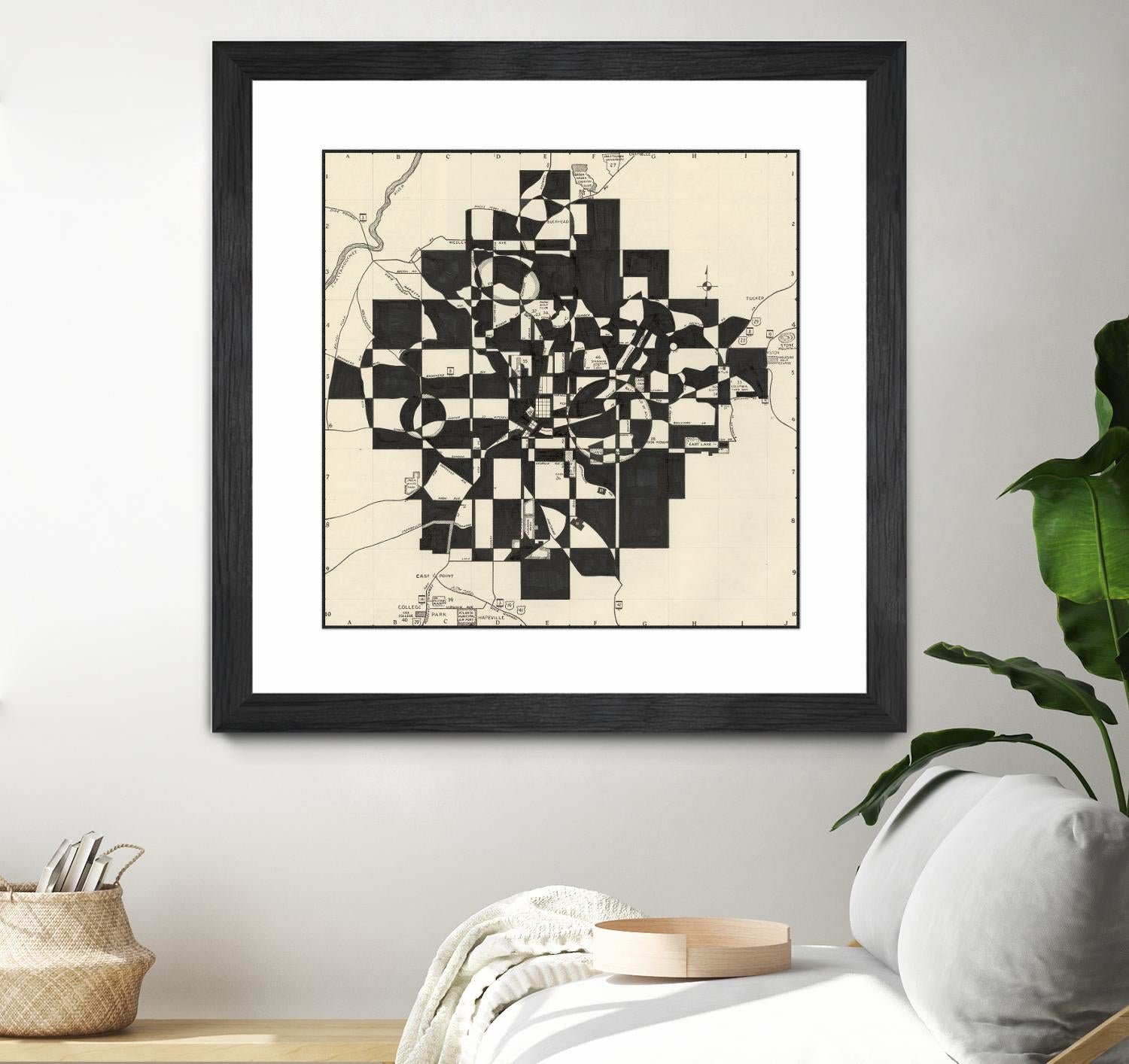 Modern Map of Atlanta by Nikki Galapon on GIANT ART - maps & flags