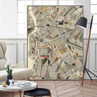 Modern Map of Brooklyn by Nikki Galapon on GIANT ART - maps & flags