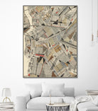 Modern Map of Brooklyn by Nikki Galapon on GIANT ART - maps & flags