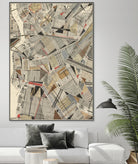 Modern Map of Brooklyn by Nikki Galapon on GIANT ART - maps & flags