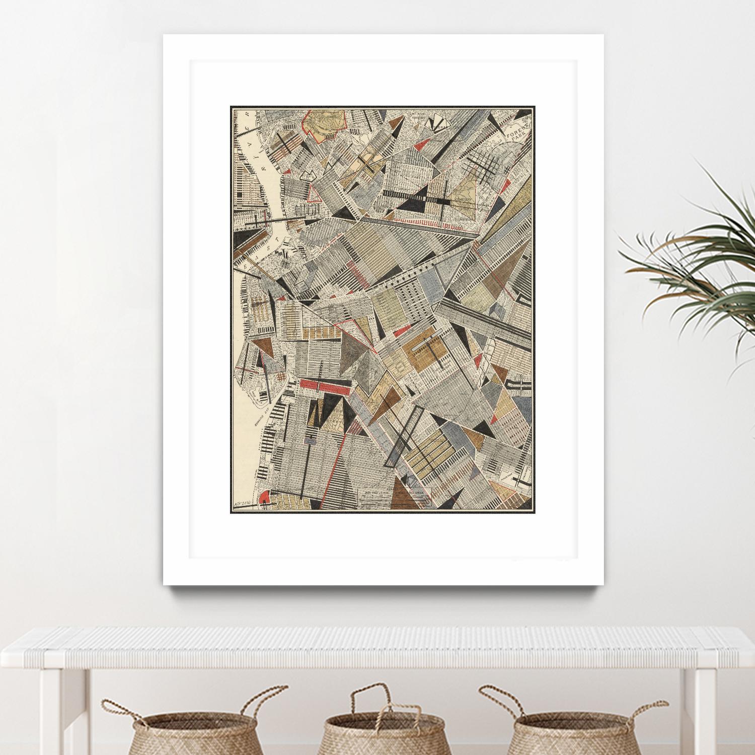 Modern Map of Brooklyn by Nikki Galapon on GIANT ART - maps & flags