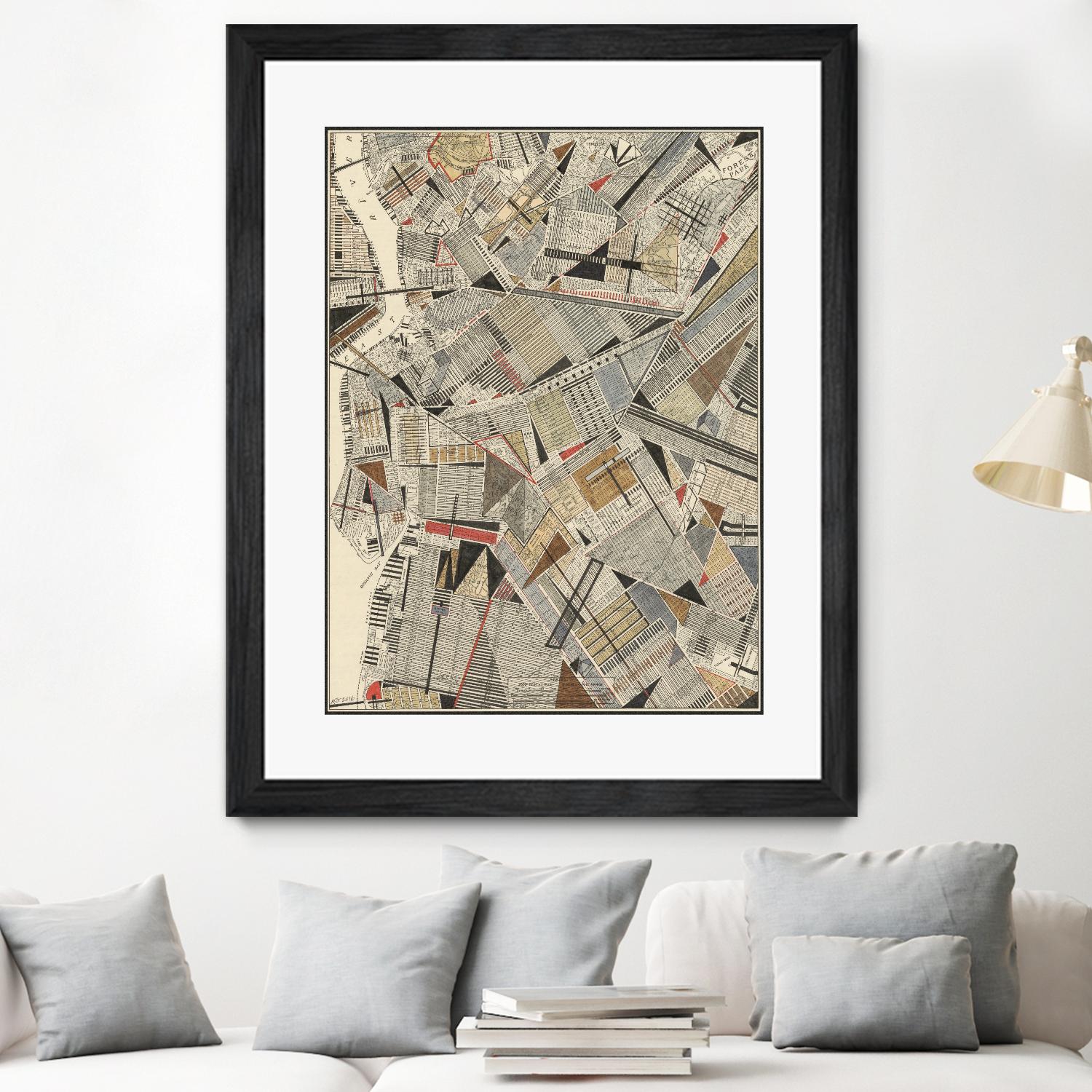 Modern Map of Brooklyn by Nikki Galapon on GIANT ART - maps & flags