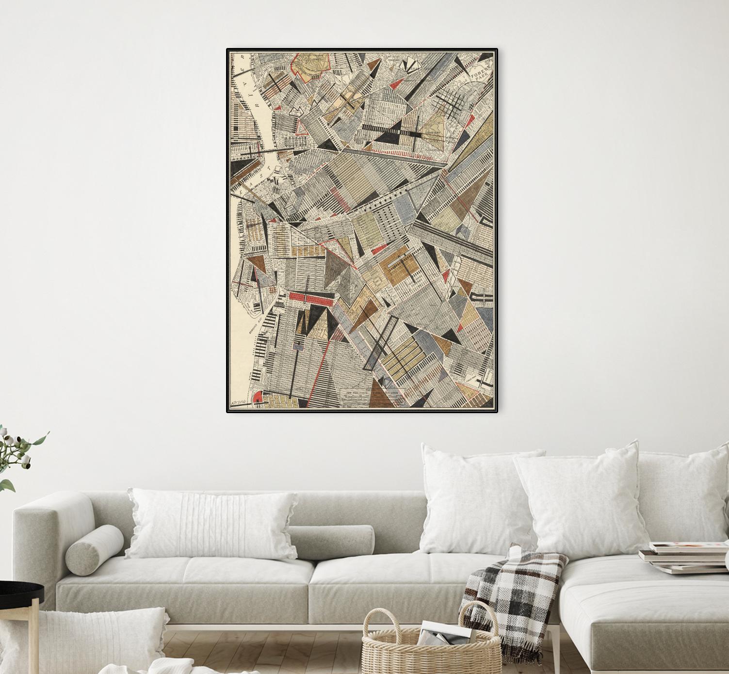 Modern Map of Brooklyn by Nikki Galapon on GIANT ART - maps & flags