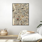 Modern Map of Brooklyn by Nikki Galapon on GIANT ART - maps & flags