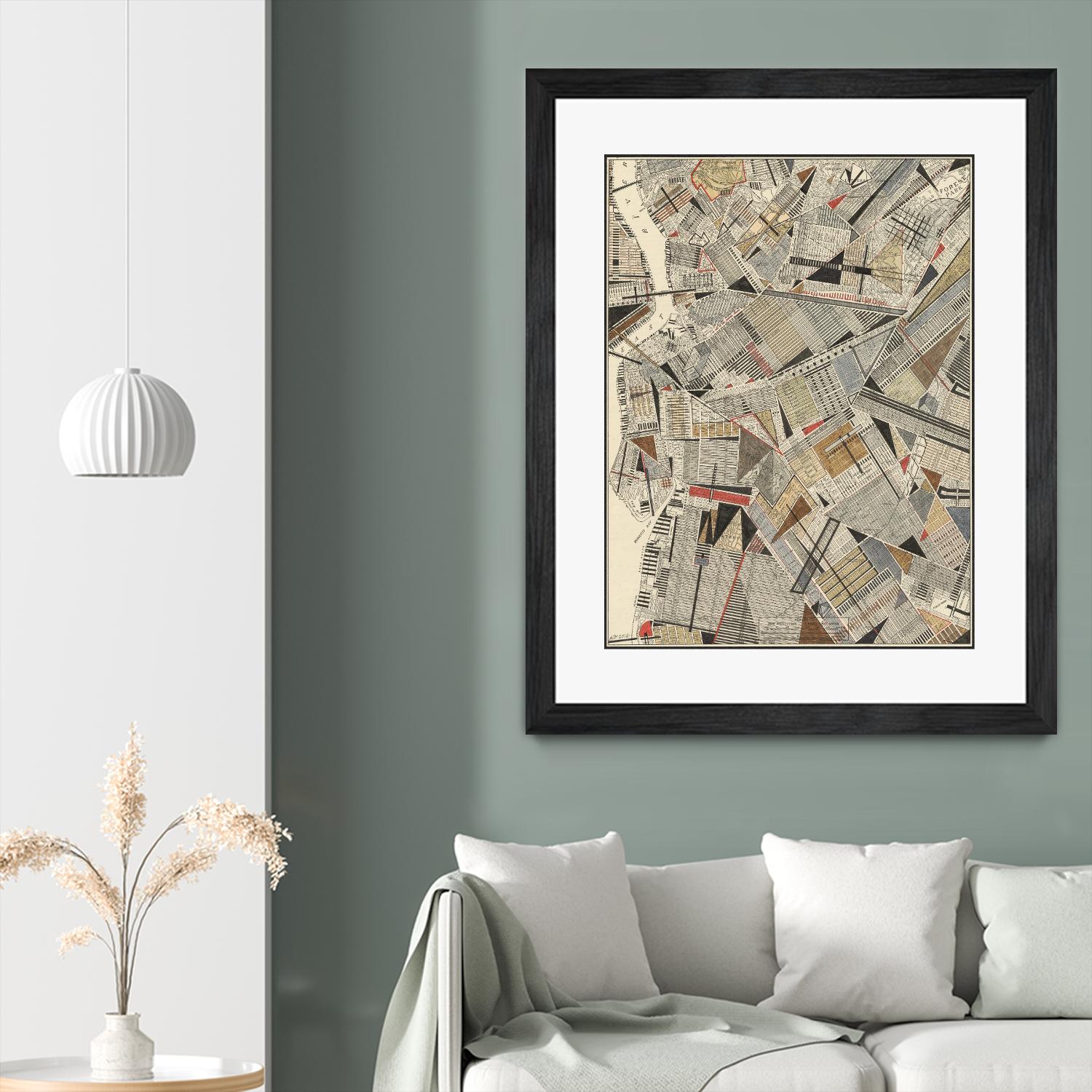 Modern Map of Brooklyn by Nikki Galapon on GIANT ART - maps & flags