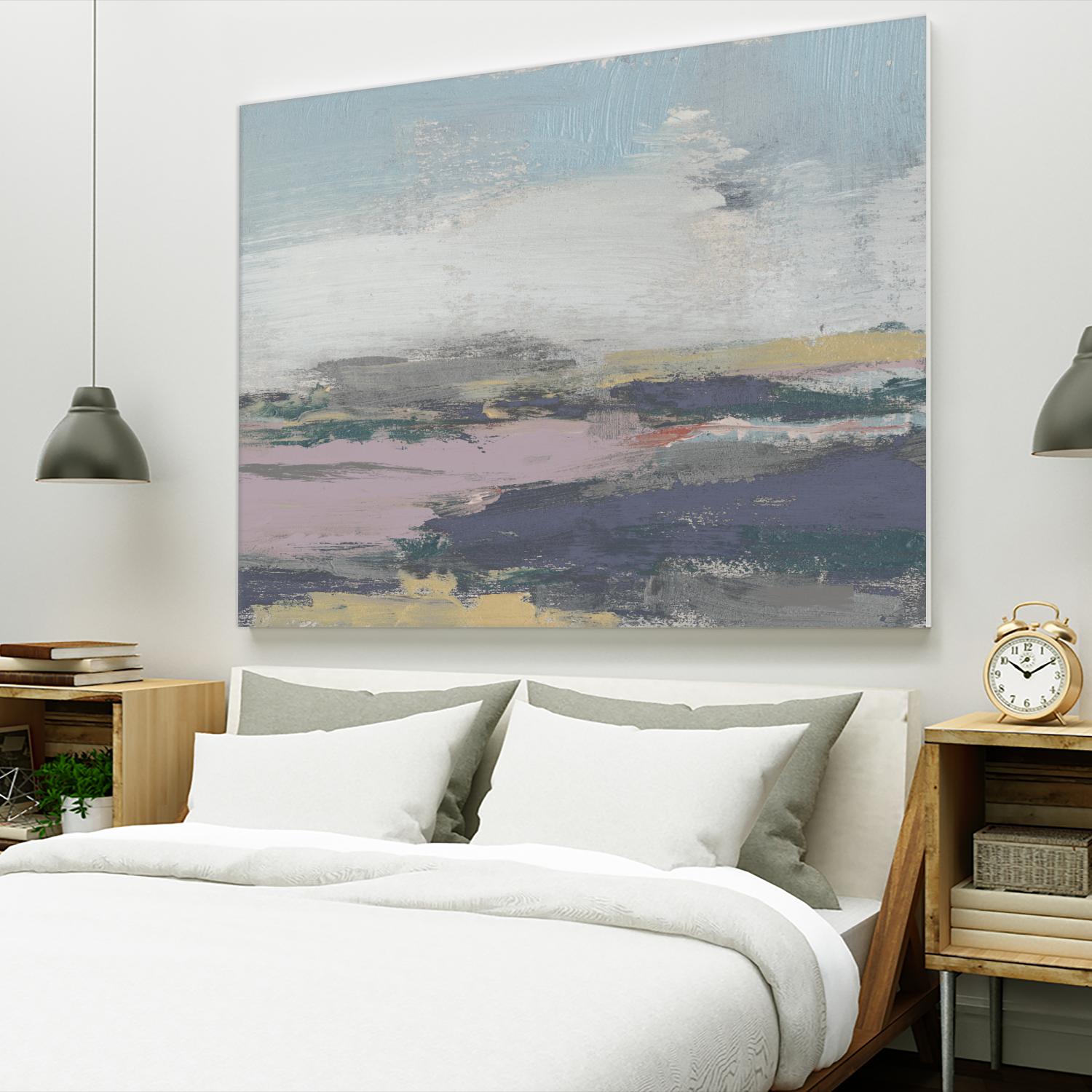 Pretty Horizon II by Jennifer Goldberger on GIANT ART - pink sea scene