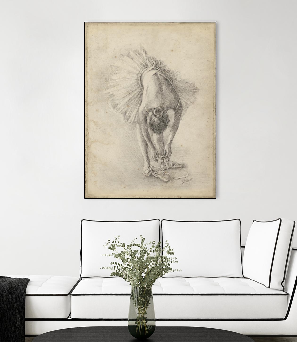 Antique Ballerina Study I by Ethan Harper on GIANT ART - fashion