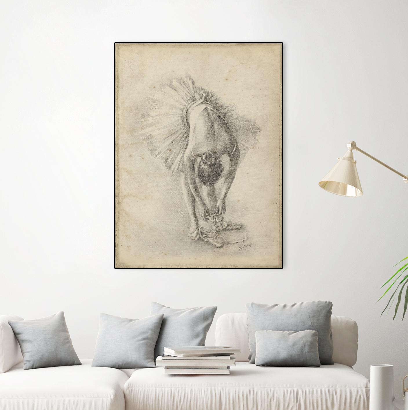 Antique Ballerina Study I by Ethan Harper on GIANT ART - fashion