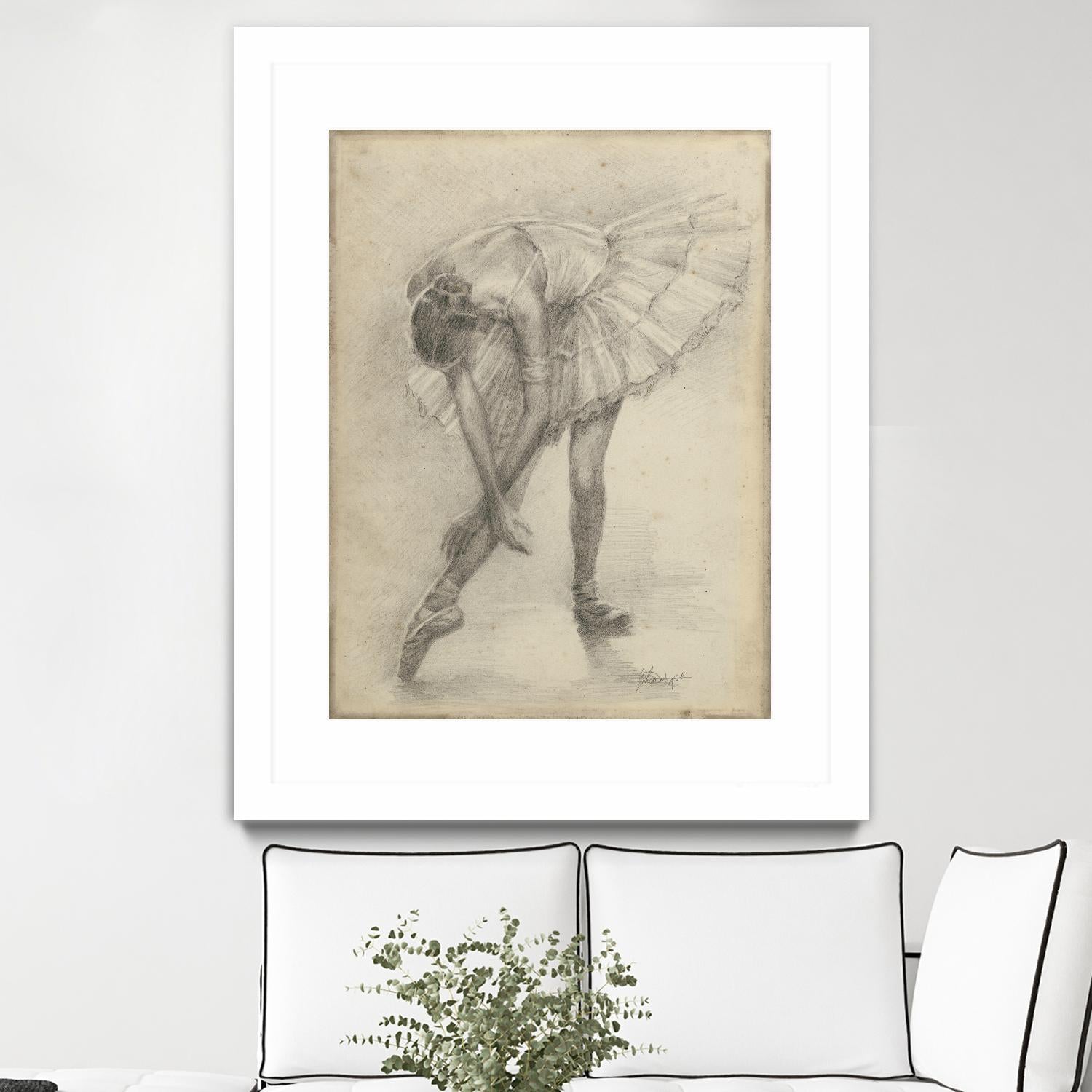 Antique Ballerina Study II by Ethan Harper on GIANT ART - fashion