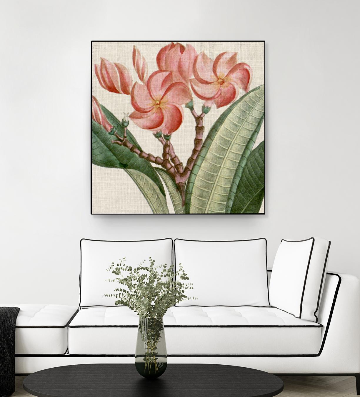 Cropped Turpin Tropicals VII by Vision Studio on GIANT ART - pink botanical & floral nature