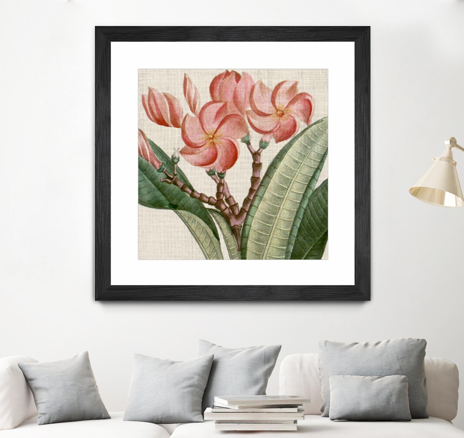 Cropped Turpin Tropicals VII by Vision Studio on GIANT ART - pink botanical & floral nature