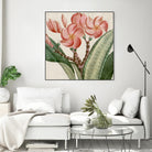 Cropped Turpin Tropicals VII by Vision Studio on GIANT ART - pink botanical & floral nature