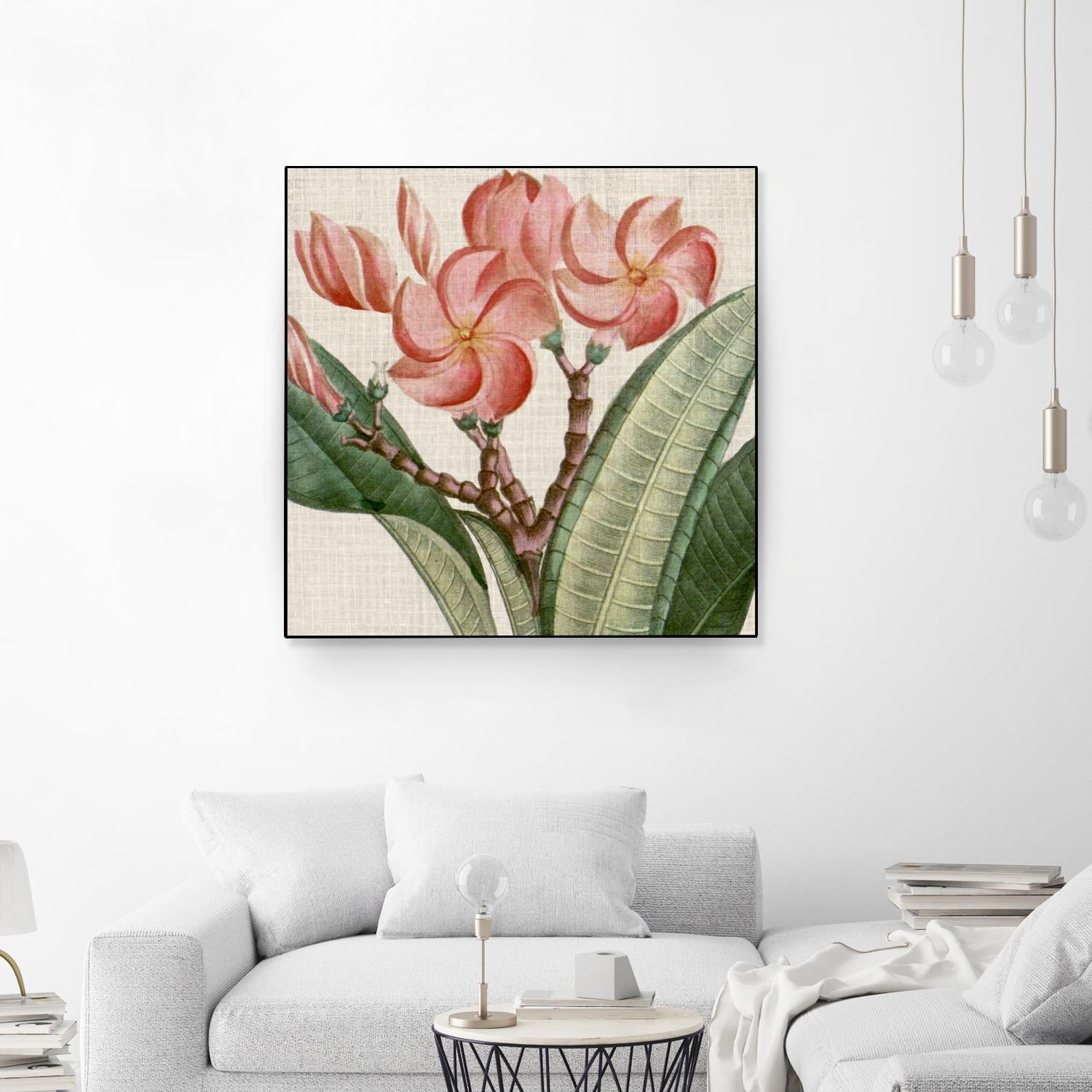 Cropped Turpin Tropicals VII by Vision Studio on GIANT ART - pink botanical & floral nature