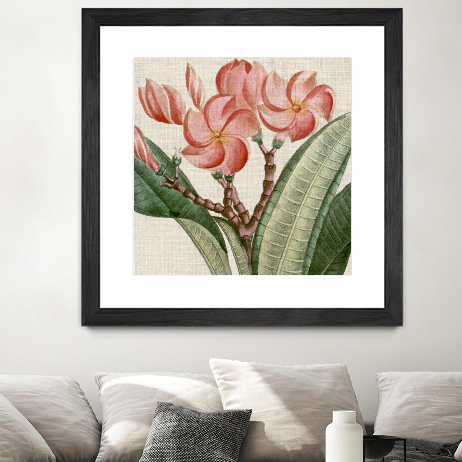 Cropped Turpin Tropicals VII by Vision Studio on GIANT ART - pink botanical & floral nature