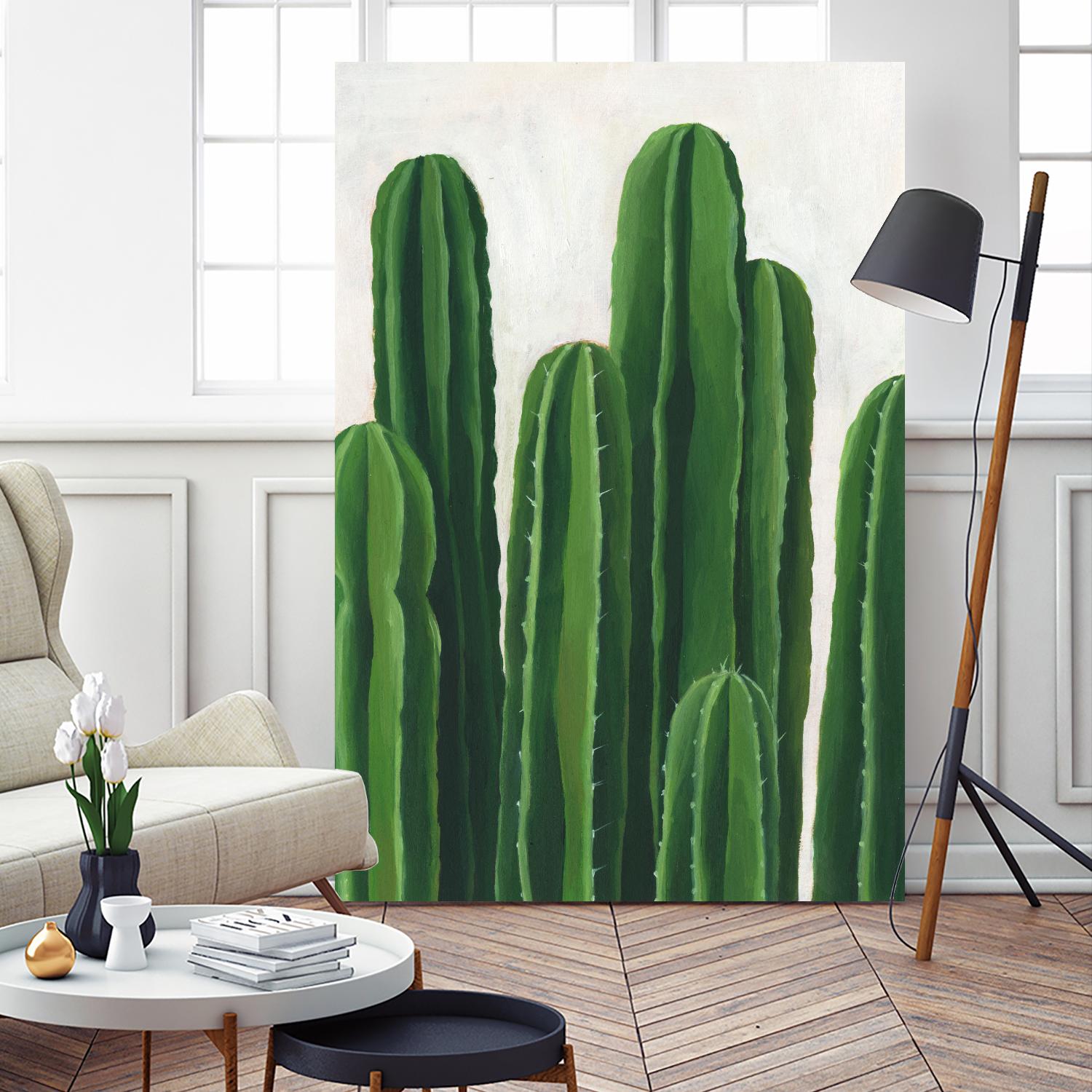 Pura Vida III by Grace Popp on GIANT ART - beige coastal & tropical plant