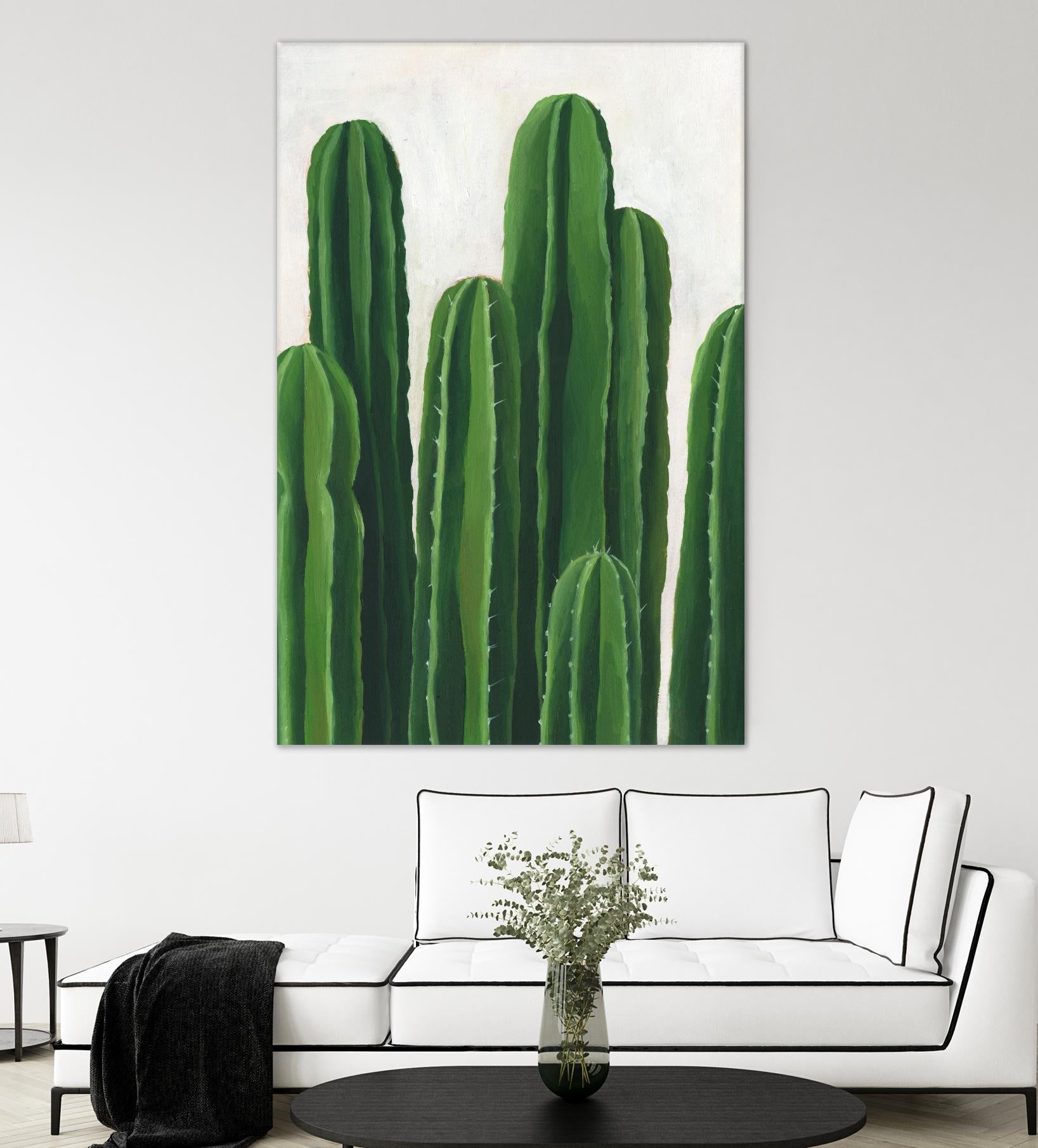 Pura Vida III by Grace Popp on GIANT ART - beige coastal & tropical plant