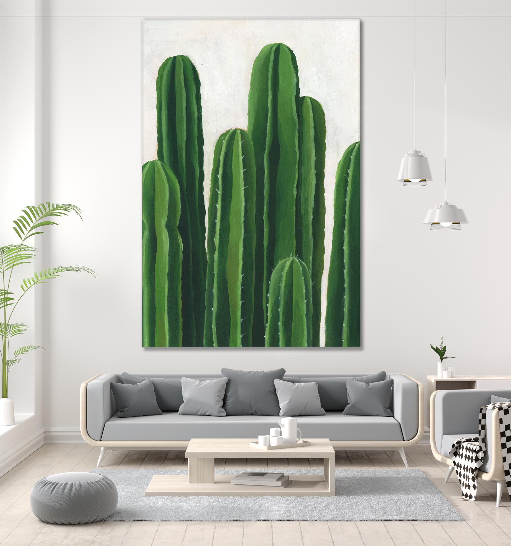 Pura Vida III by Grace Popp on GIANT ART - beige coastal & tropical plant