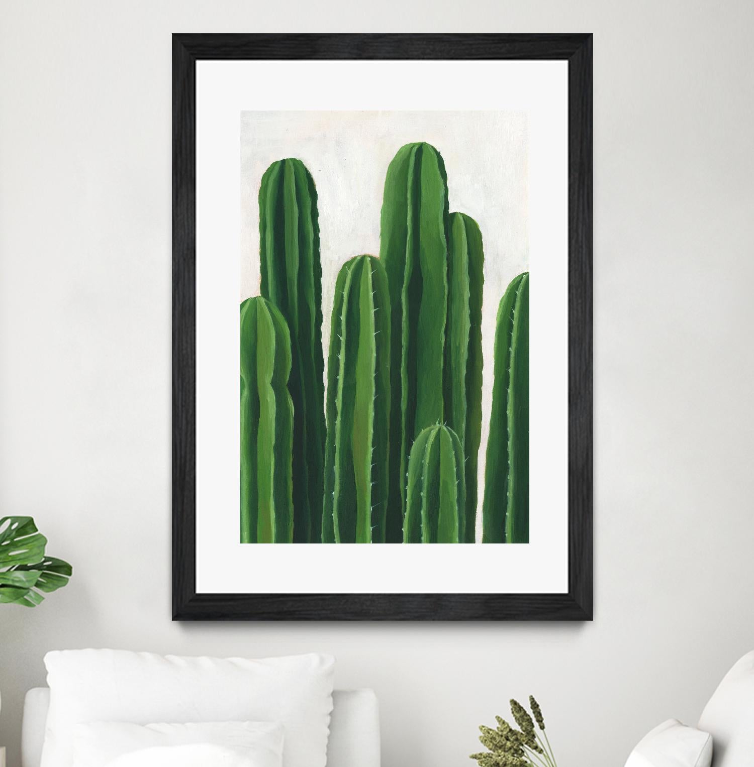 Pura Vida III by Grace Popp on GIANT ART - beige coastal & tropical plant