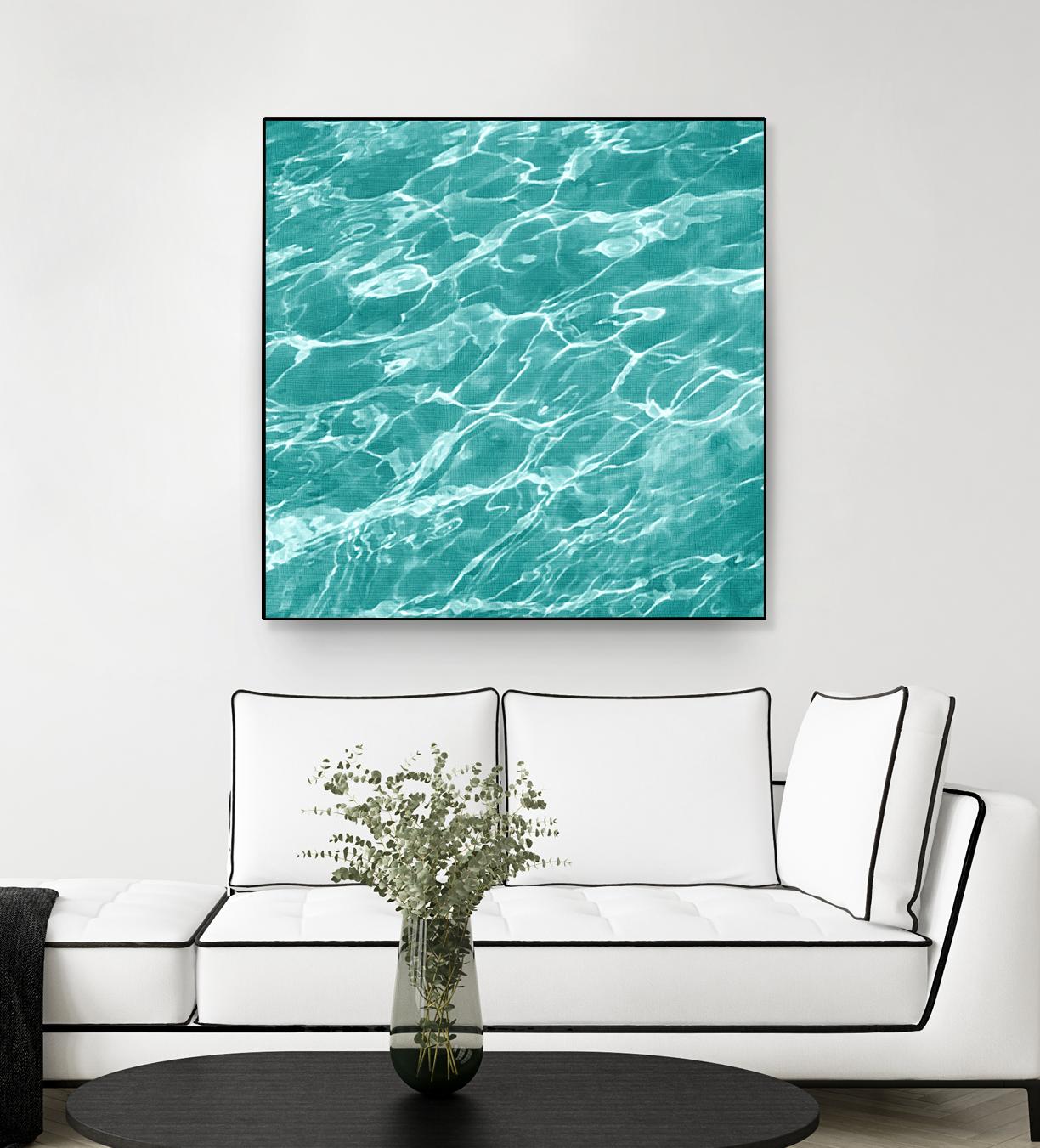 Ripple I by Chariklia Zarris on GIANT ART - blue coastal & tropical water