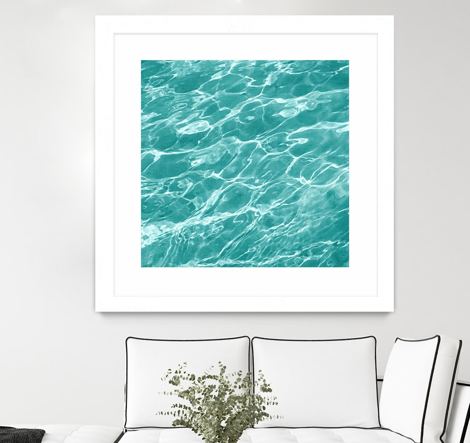 Ripple I by Chariklia Zarris on GIANT ART - blue coastal & tropical water