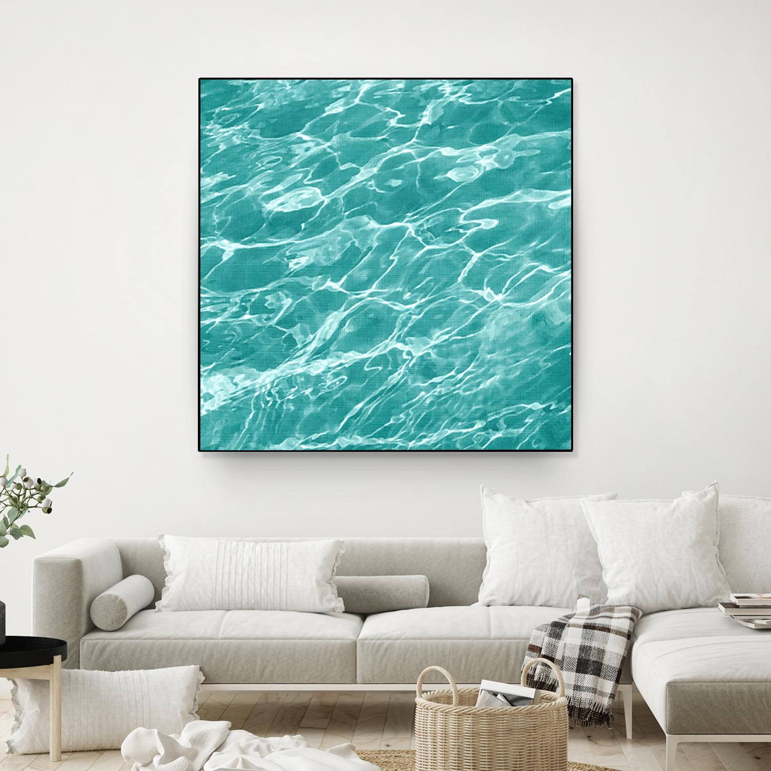Ripple I by Chariklia Zarris on GIANT ART - blue coastal & tropical water