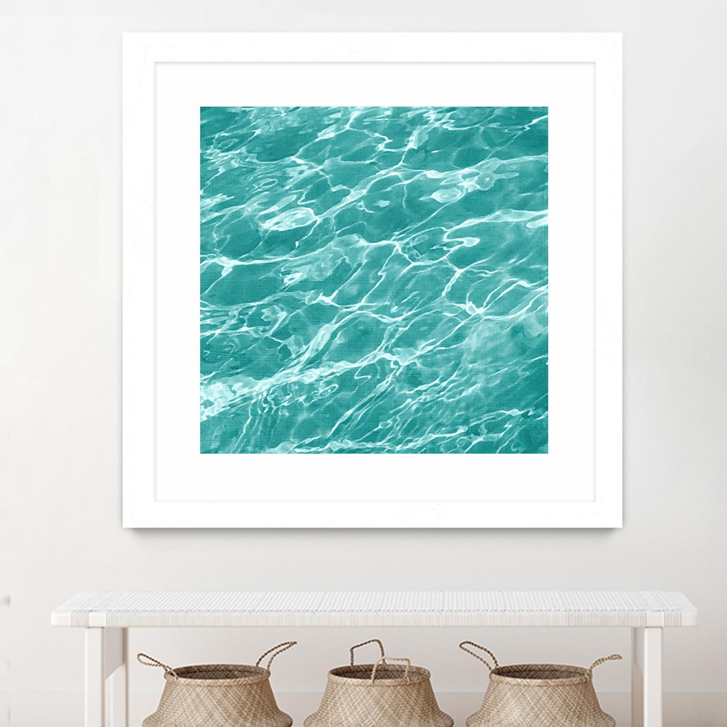 Ripple I by Chariklia Zarris on GIANT ART - blue coastal & tropical water