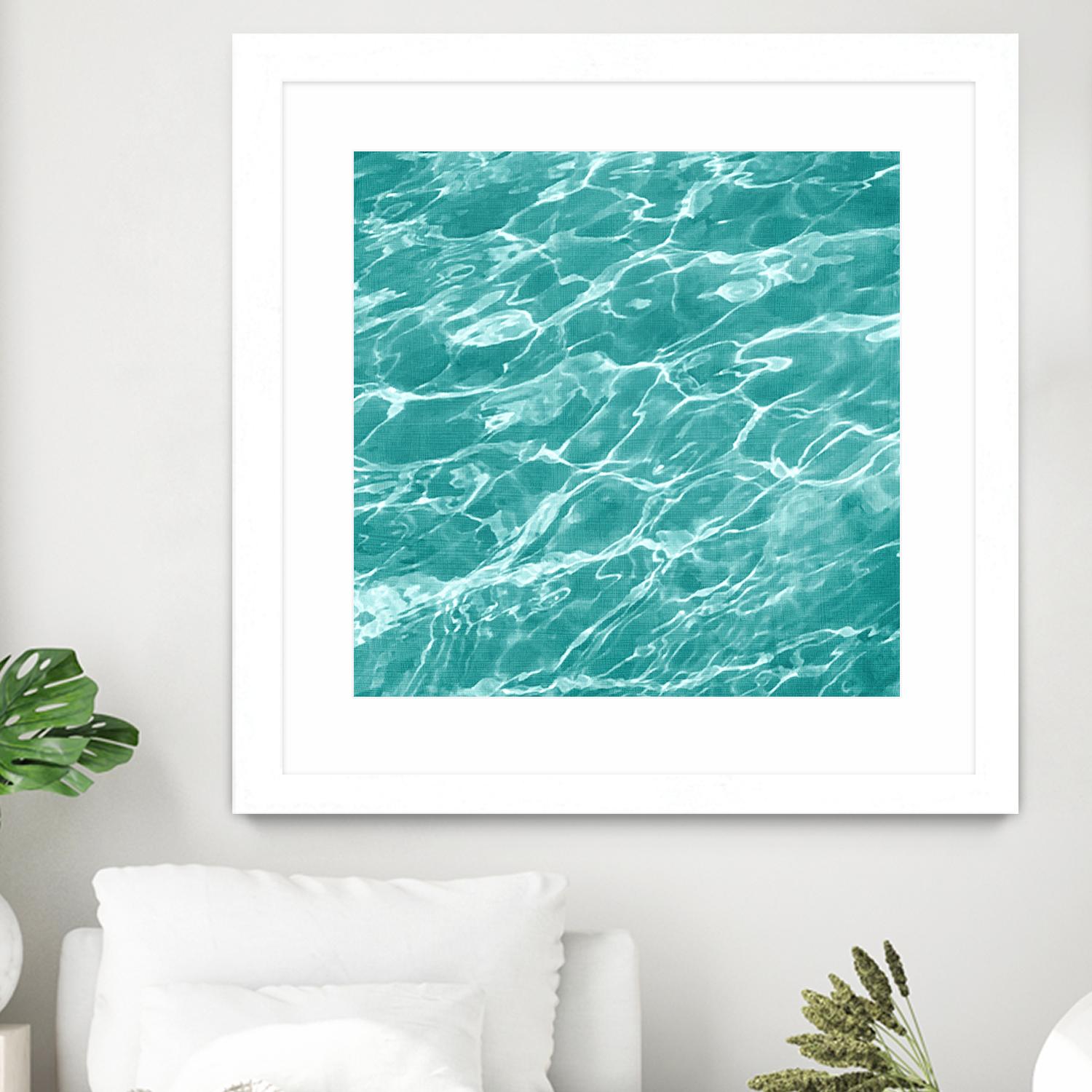Ripple I by Chariklia Zarris on GIANT ART - blue coastal & tropical water