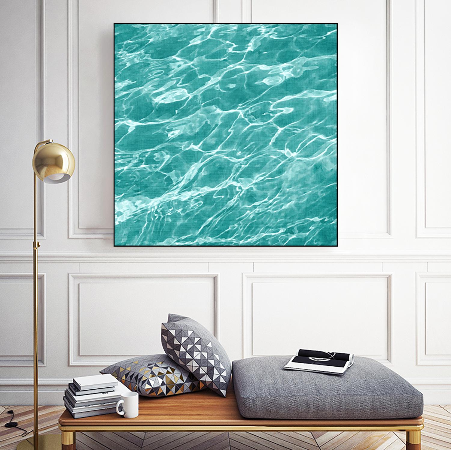 Ripple I by Chariklia Zarris on GIANT ART - blue coastal & tropical water