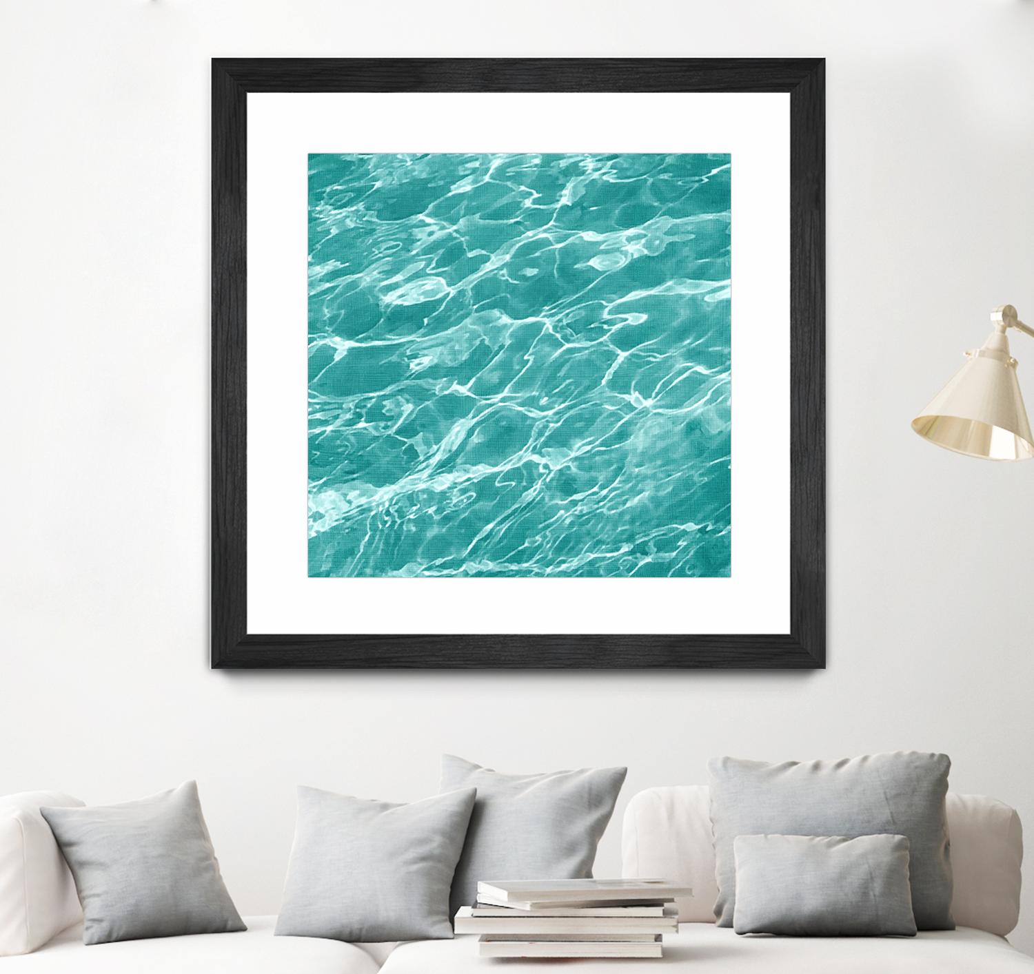 Ripple I by Chariklia Zarris on GIANT ART - blue coastal & tropical water