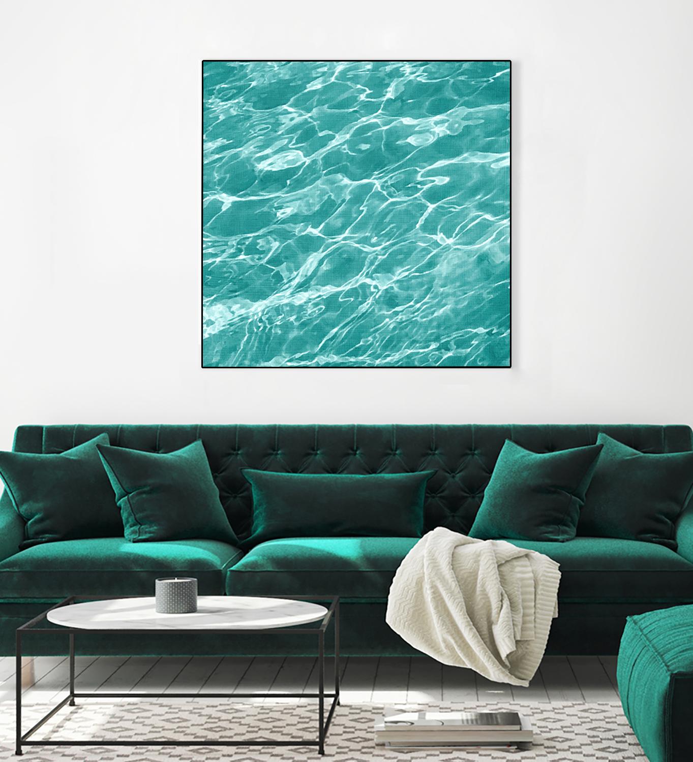 Ripple I by Chariklia Zarris on GIANT ART - blue coastal & tropical water