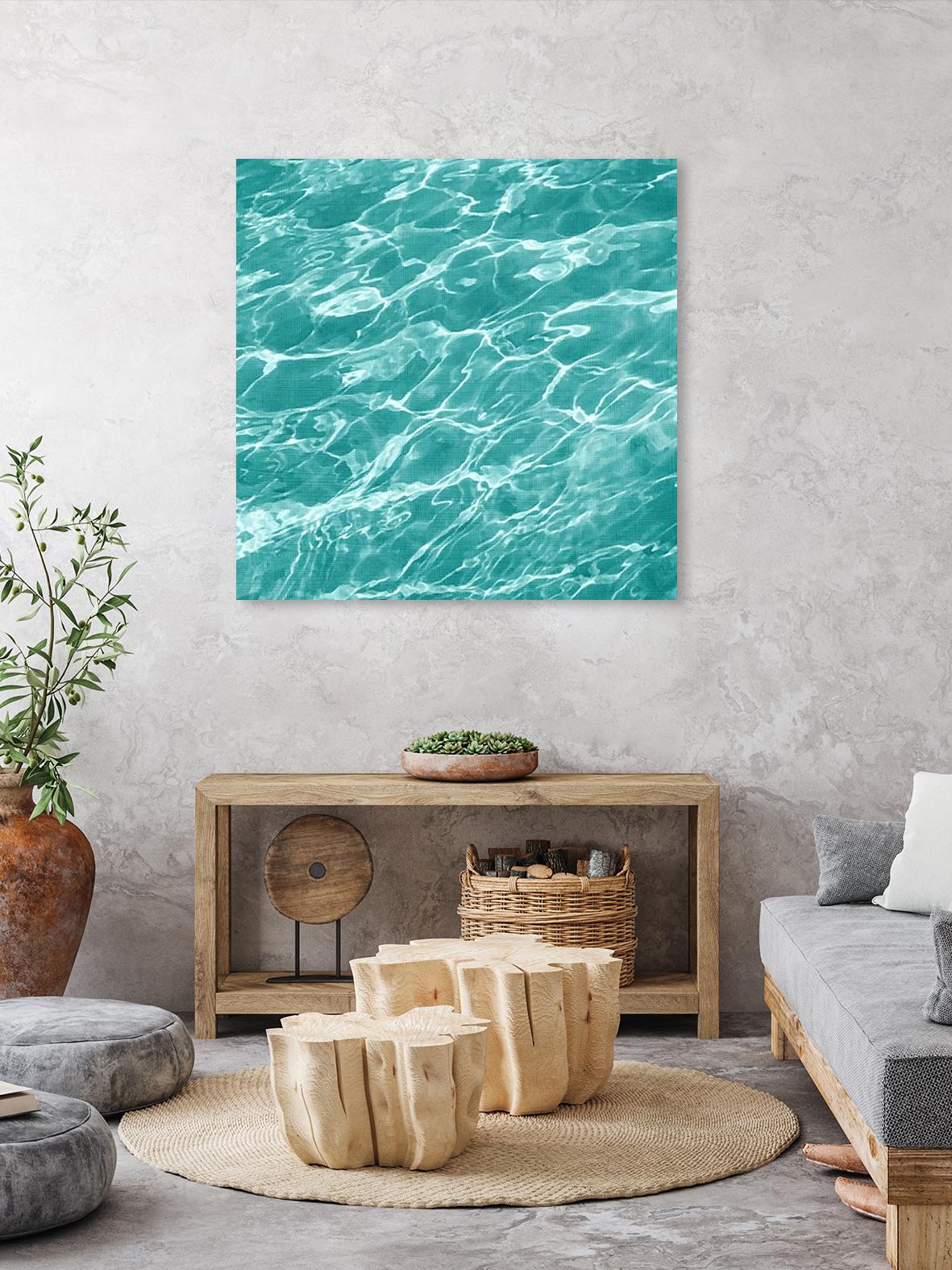Ripple I by Chariklia Zarris on GIANT ART - blue coastal & tropical water