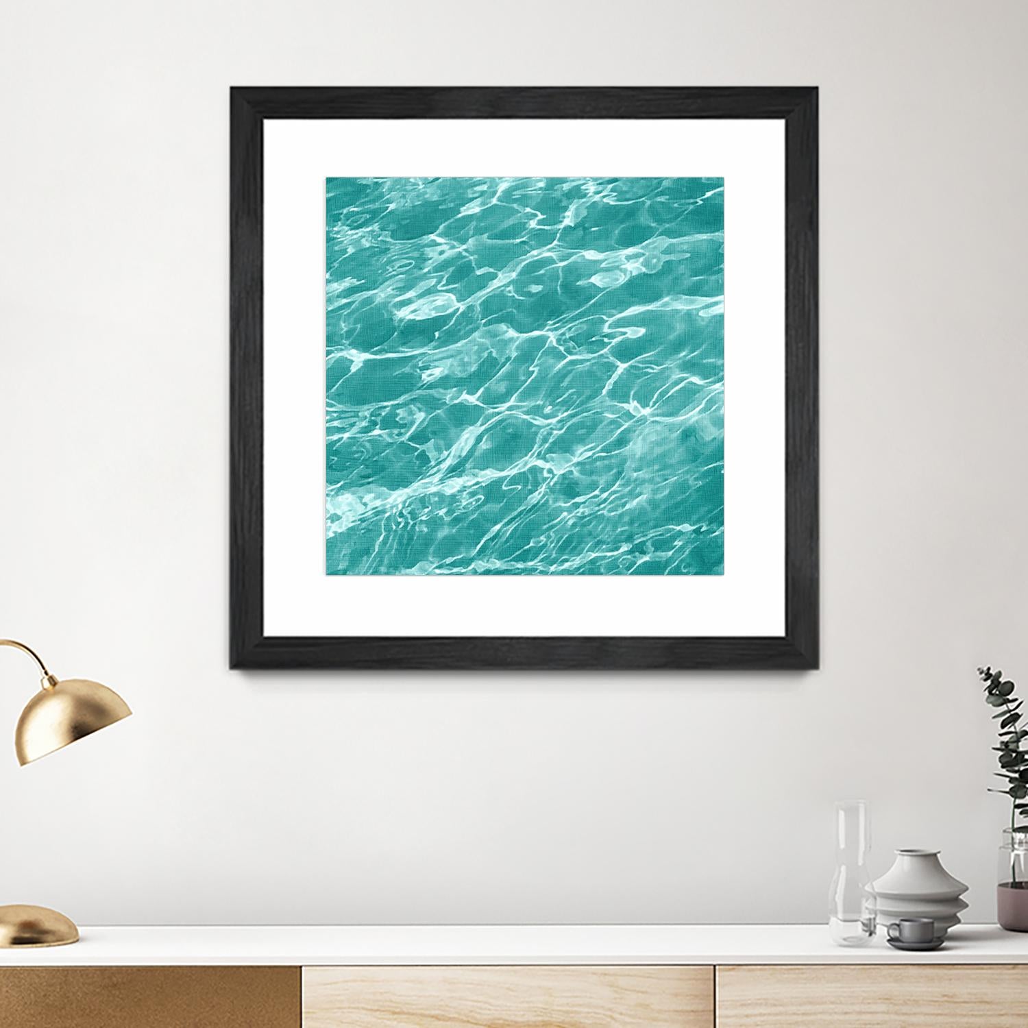 Ripple I by Chariklia Zarris on GIANT ART - blue coastal & tropical water