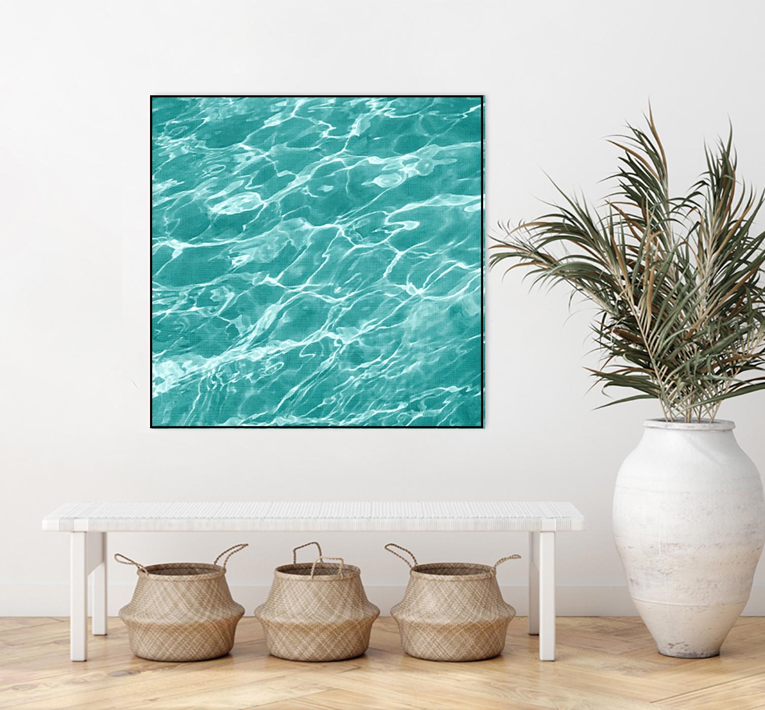 Ripple I by Chariklia Zarris on GIANT ART - blue coastal & tropical water