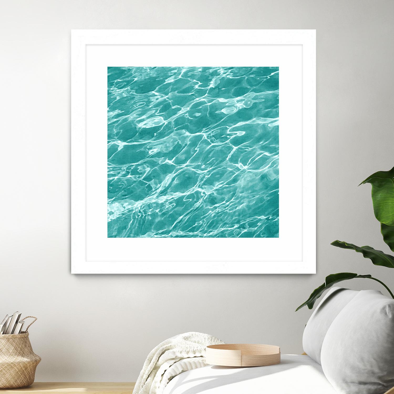 Ripple I by Chariklia Zarris on GIANT ART - blue coastal & tropical water