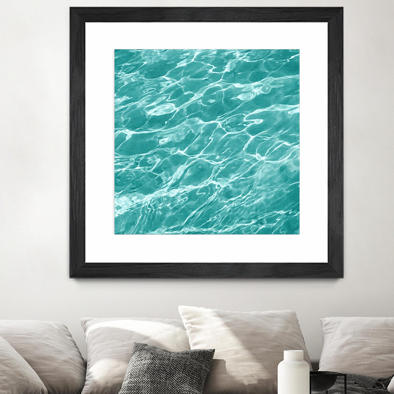 Ripple I by Chariklia Zarris on GIANT ART - blue coastal & tropical water