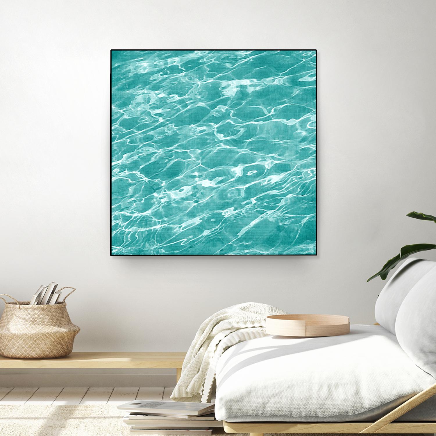 Ripple II by Chariklia Zarris on GIANT ART - aqua coastal & tropical water