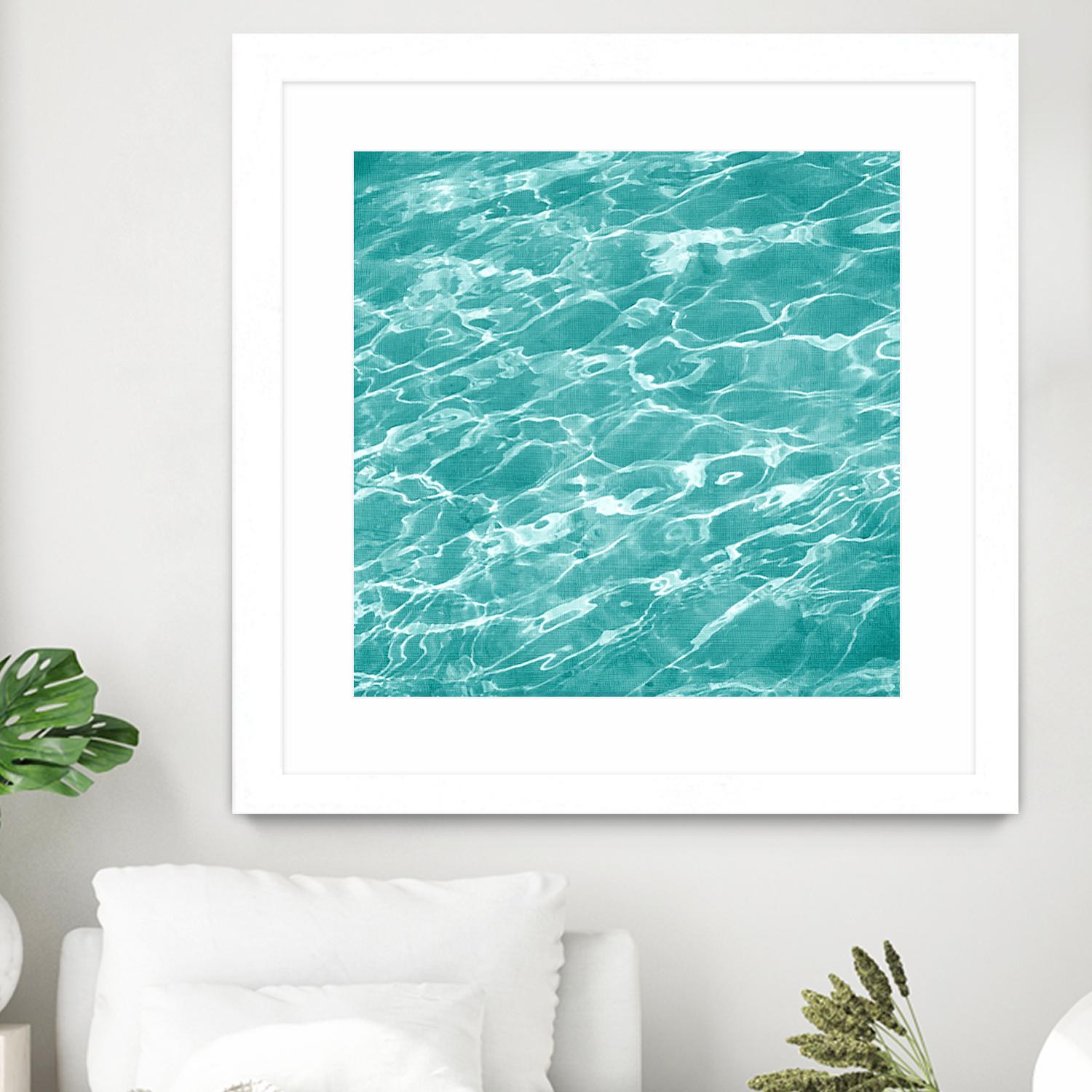 Ripple II by Chariklia Zarris on GIANT ART - aqua coastal & tropical water