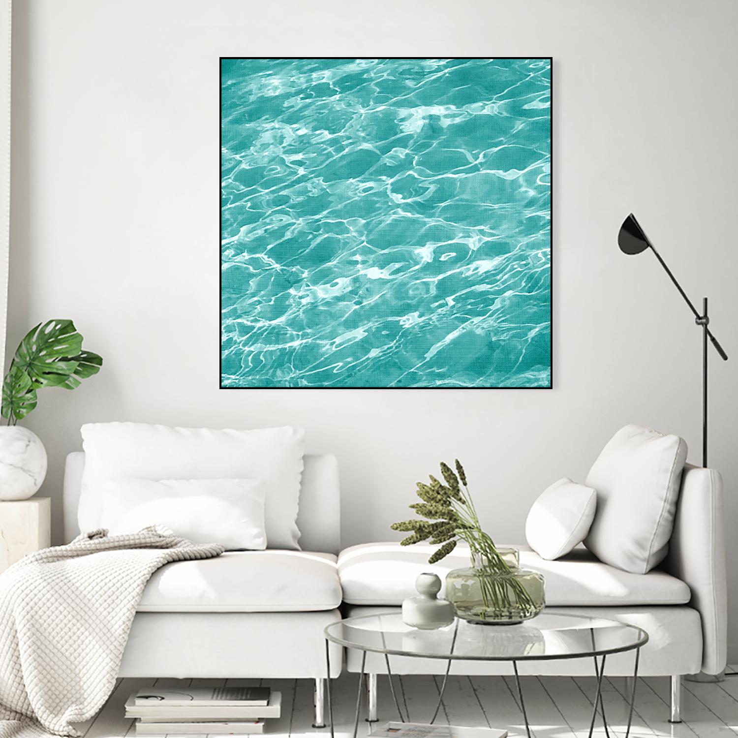 Ripple II by Chariklia Zarris on GIANT ART - aqua coastal & tropical water