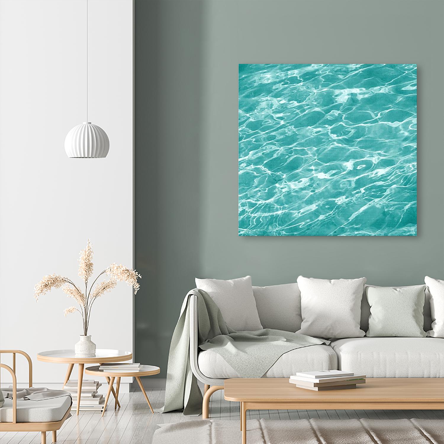 Ripple II by Chariklia Zarris on GIANT ART - aqua coastal & tropical water