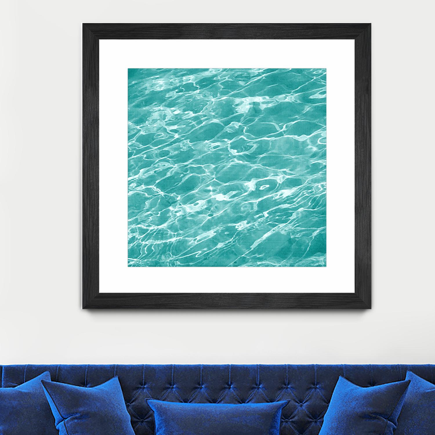 Ripple II by Chariklia Zarris on GIANT ART - aqua coastal & tropical water
