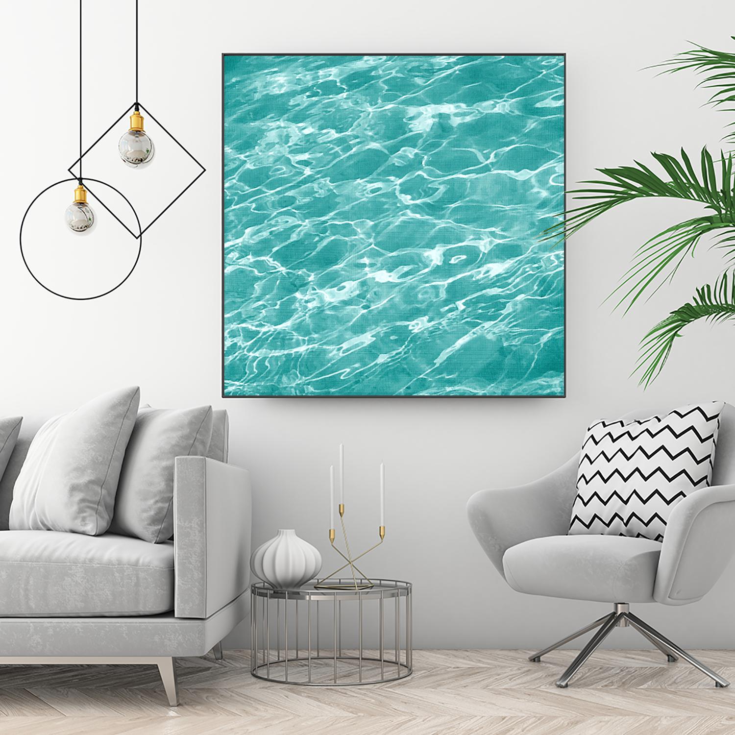 Ripple II by Chariklia Zarris on GIANT ART - aqua coastal & tropical water